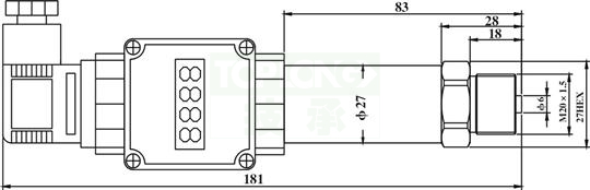 HFS靶式水流開關(guān)流量控制范圍圖